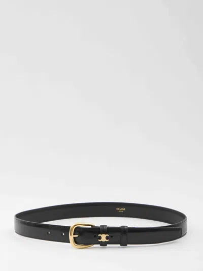CELINE CELINE WOMEN BELT WITH TRIOMPHE LOGO
