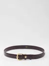 Celine Women Belt With Triomphe Logo In Brown