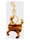 Celine Large Triomphe Keyring Charm In Acetate In 19ts