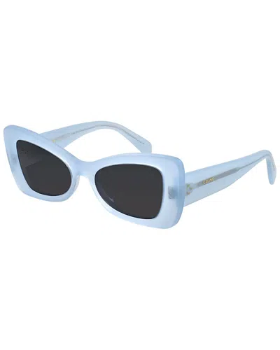 Celine Women's Bold 3 Dots 54mm Sunglasses In Blue