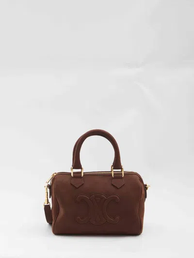 Celine Women Boston Small Bag In Brown