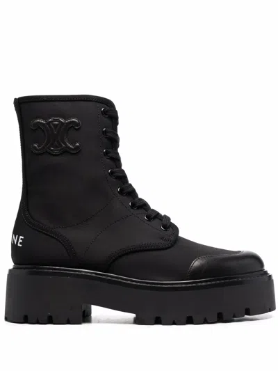 Celine Women Bulky Biker Boots In Multi
