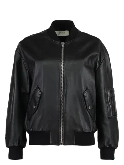 Celine Women's Calf Leather Jacket In Black