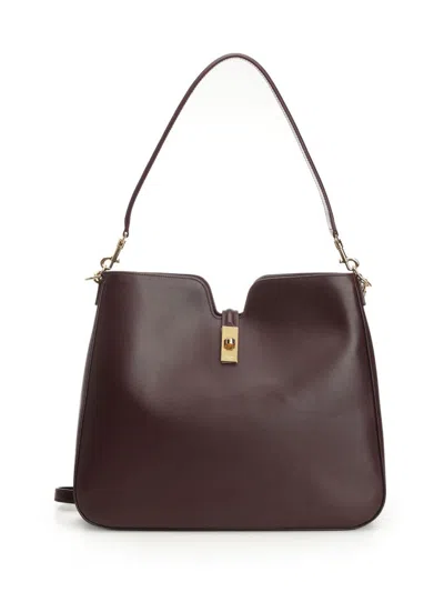 Celine Women Camille 16 Medium Bag In Burgundy