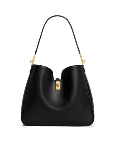 Celine Women Camille 16 Medium Soft Bag In Smooth Calfskin In Black