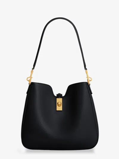 Celine Small Camille 16 Soft Bag In Smooth Calfskin In Black
