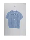Celine Women Cardigan Manches Courtes In Blue