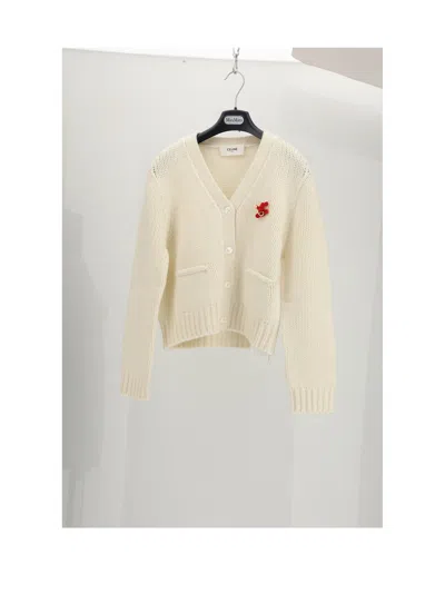 Celine Women Cardigan In White