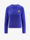 Celine Women Cashmere And Silk Blend Sweater In Blue