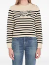 Celine Women Triomphe Cashmere And Wool Sweater In Multi