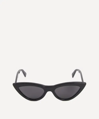 Celine Cat Eye Acetate Sunglasses In Black Smoke
