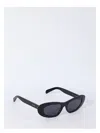 Celine Bold 3 Dot Rectangular Sunglasses In Black
