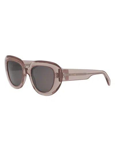 Celine Women's  3 Dots 51mm Butterfly Sunglasses In Pink