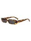 Celine Ete  3 Dots 53mm Rectangular Sunglasses In Brown