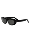 Celine Bold 3 Dot Rectangular Sunglasses In Black