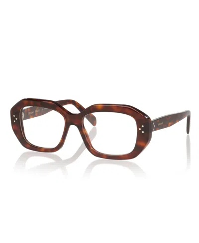 Celine Women's  3 Dots Cl50156i Polarized Eyeglasses, Cl000510 In Brown