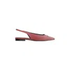 Celine Alma Triomphe Velvet Flat Pumps In 24rw