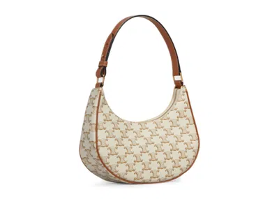 Pre-owned Celine Women's  Ava Bag Triomphe In White