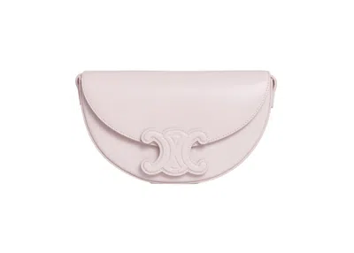 Pre-owned Celine Women's  Besace Cuir Triomphe In Smooth Calfskin In Light Pink