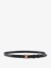 Celine Medium Triomphe Smooth Cattle Leather Belt In Black
