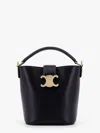 Celine Logo Shoulder Bag In Black