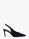Celine Alma Triomphe Slingback In Glossy Calfskin In Black