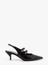 Celine Double Strap Mary Jane Slingback In Patent Calfskin In Black