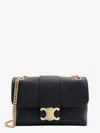 Celine Supple Calfskin Victoire Medium Crossbody Bag In Black