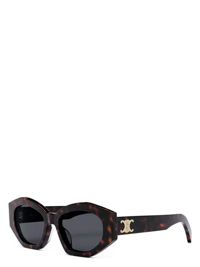 Celine Women's  Cl40238u 52a Sunglasses In Havana