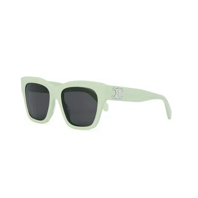 Celine Gradient Smoke Square Ladies Sunglasses Cl40253i 93a In Green