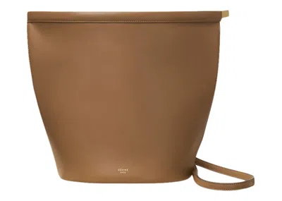 Pre-owned Celine Women's  Clasp Bucket Bag In Light Camel