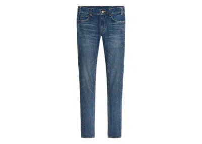 Pre-owned Celine Women's  Denim Skinny Jeans In Dark Union Wash
