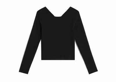 Pre-owned Celine Women's  Heart Underpinning Silk And Cotton Top In Black
