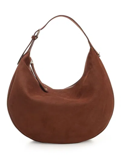 Celine Women Lulu Large Leather Shoulder Bag In Brown