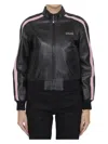 Celine Stylish Black And Pink Lambskin Jacket For Women In Black