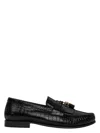 Celine Triomphe Tassesl Croco Loafers In 38no