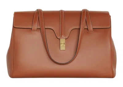 Pre-owned Celine Women's  Soft 16 Bag Large In Tan
