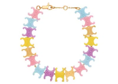 Pre-owned Celine Women's  Triomphe Baby Bracelet In Multi