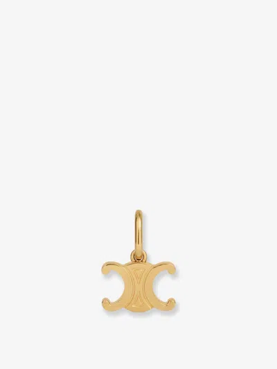 Celine Women  Triomphe Brass Charm In Gold