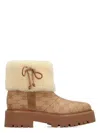 Celine Women's  Triomphe Suede Ankle Boots