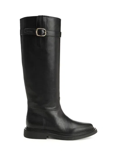 Celine Women " Université" Calfskin Boots In Multi