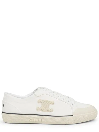 Celine Women's -style Alan Cotton Sneakers In Yellow