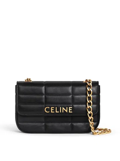 CELINE WOMEN'S MATELASSE MONOCHROME SHOULDER BAG