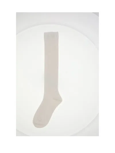 Celine Women Chaussettes Longues Triomphe In White