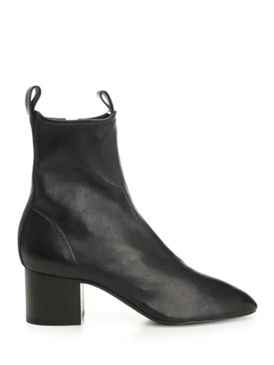 Celine Women Cheri Zip Ankle Boot In Black