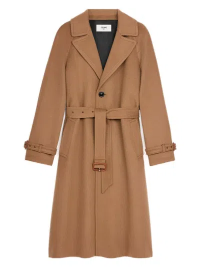 Celine Women's Chesterfield Camelwool Coat | Size 36 | 2m65c428t Color 18to