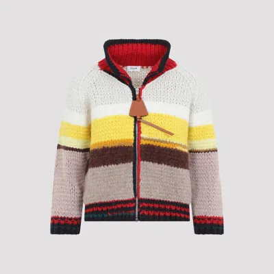 Celine Women's Chunky Knit Zip-front Cardigan In Multicolour