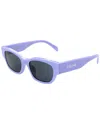 Celine Rectangular-frame Sunglasses In Blue