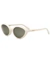 Celine Bold Three-dot Acetate Square Sunglasses In Neutral
