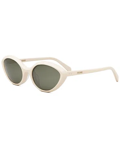 Celine Women's Cl40264u 57mm Sunglasses In White